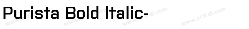 Purista Bold ltalic字体转换
